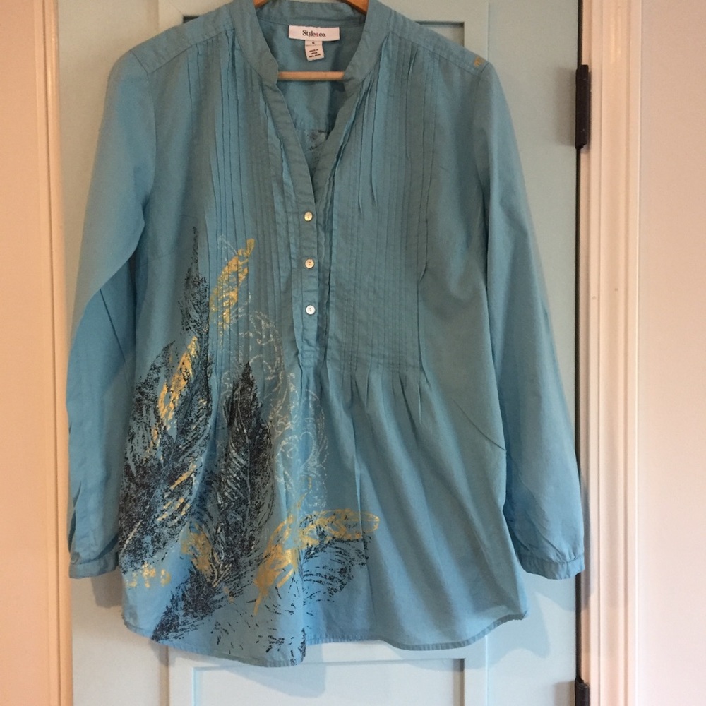 Style & co. Blue tunic. Size 6.